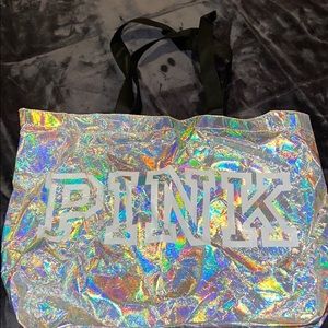 holographic PINK bag